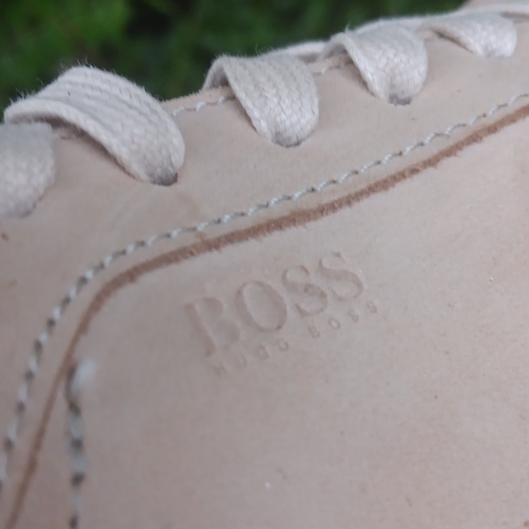 BOSS HUGO BOSS MEN\'S BELWARD LUXURY LEATHER LOW TOP TRAINERS main image 6